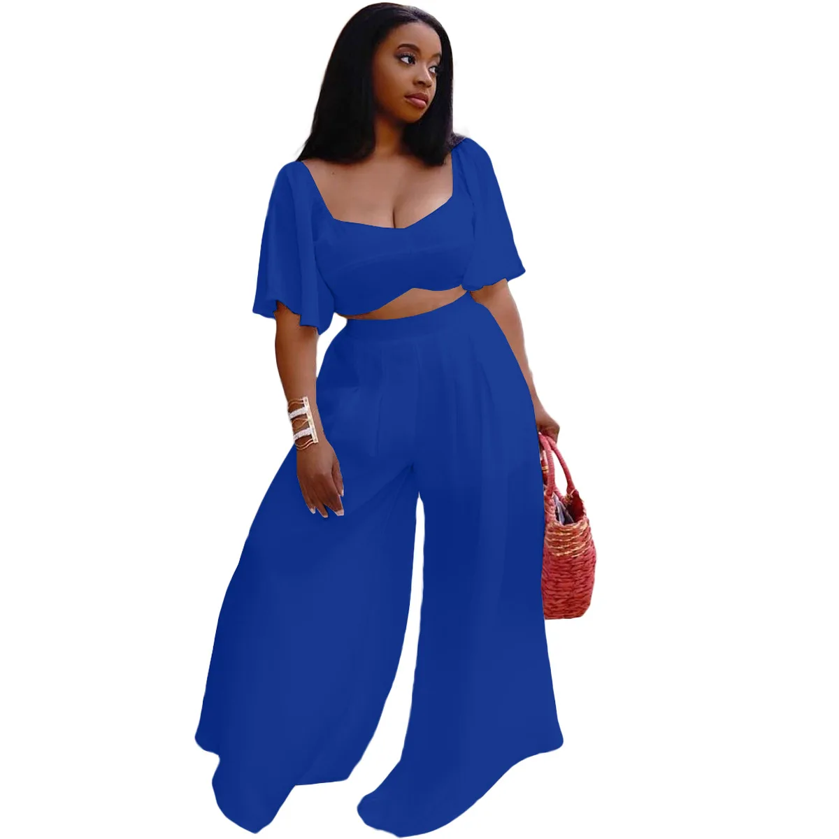 Plus size women's clothing hot sale XL-5XL size two piece pants set Yiyuansen, As pictures
Plus size women's clothing hot sale XL-5XL size two piece pants set Yiyuansen, As pictures