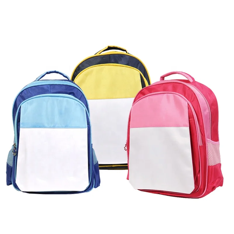 High Quality Personalized Logo School Bag Sublimation Blank Kid Backpack, Blue/pink/yellow
High Quality Personalized Logo School Bag Sublimation Blank Kid Backpack, Blue/pink/yellow