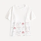 100% cotton blank t-shirt female white crop top t shirt for women casual