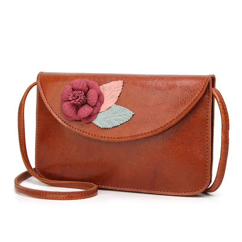 Fashion Retro PU Leather Flip Shoulder Bag Women's Slim Clutch Bags Exquisite Crossbody Messenger Bag With Flower
Fashion Retro PU Leather Flip Shoulder Bag Women's Slim Clutch Bags Exquisite Crossbody Messenger Bag With Flower