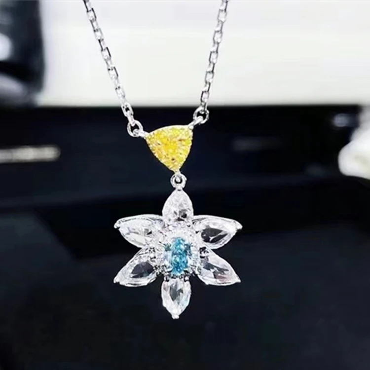 SGARIT diamond fine jewelry wholesale price colored flower shape 0.31ct blue moissanite pendant necklace14k gold jewelry
SGARIT diamond fine jewelry wholesale price colored flower shape 0.31ct blue moissanite pendant necklace14k gold jewelry