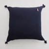RAWHOUSE white black gray blue Knitted Pillow Case Cushion Cover with tassels