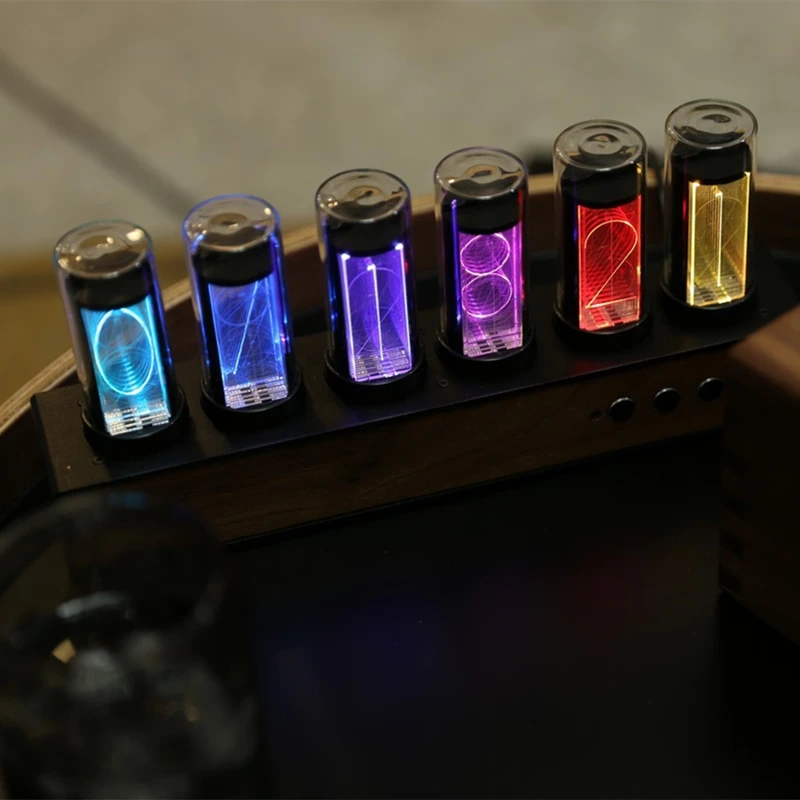 Ready To Ship 2021 Creative Smart Nightlight Digital Led Nixie Clock With Multifuntion Colorful Digits Design
Ready To Ship 2021 Creative Smart Nightlight Digital Led Nixie Clock With Multifuntion Colorful Digits Design