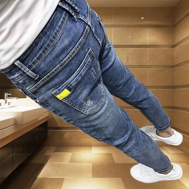 Drop Shipping Fashion Casual Students Social Stretch Guy Personality Skinny Jeans Men Ripped Men's Brand Slim Feet pencil Pants
Drop Shipping Fashion Casual Students Social Stretch Guy Personality Skinny Jeans Men Ripped Men's Brand Slim Feet pencil Pants