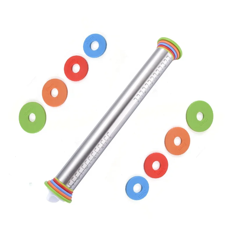 new high quality baking flour stainless steel adjustable rolling pin Pastry Dough Rolling Pins, Stainless steel nature color
new high quality baking flour stainless steel adjustable rolling pin Pastry Dough Rolling Pins, Stainless steel nature color