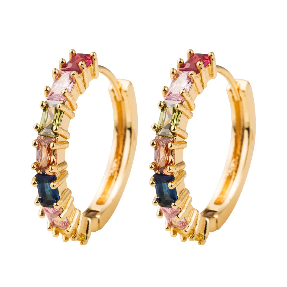 New Fashion Copper Hoop Earrings Bling Zircon For Women Round Circle Earrings Jewelry Gift, Picture
New Fashion Copper Hoop Earrings Bling Zircon For Women Round Circle Earrings Jewelry Gift, Picture