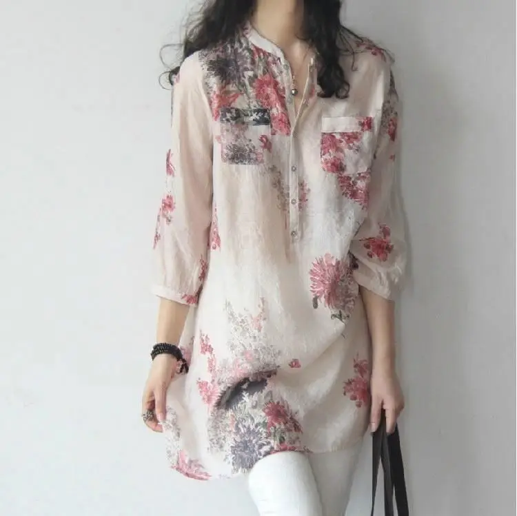 fashion women blouse summer 2019 long sleeve large size flower ladies blouse, Red and blue
fashion women blouse summer 2019 long sleeve large size flower ladies blouse, Red and blue
