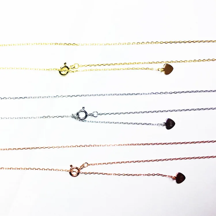 65CM Rose Gold Plating Silver Sterling S925 Link Chain Yellow Gold PlatingNecklace Chain, White/pink/yellow
65CM Rose Gold Plating Silver Sterling S925 Link Chain Yellow Gold PlatingNecklace Chain, White/pink/yellow