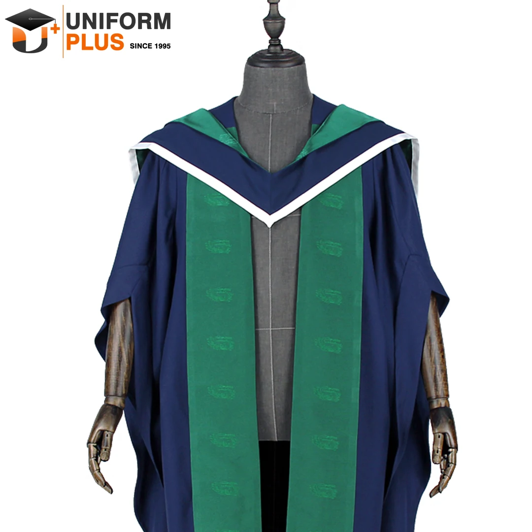 Custom Elegant Embroidery Green Colors College Bachelor Toga Graduation Robes Buy Graduation