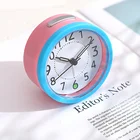 small hand make camera wake up electric shock table top loudly music snooze led digital night light smart alarm clock