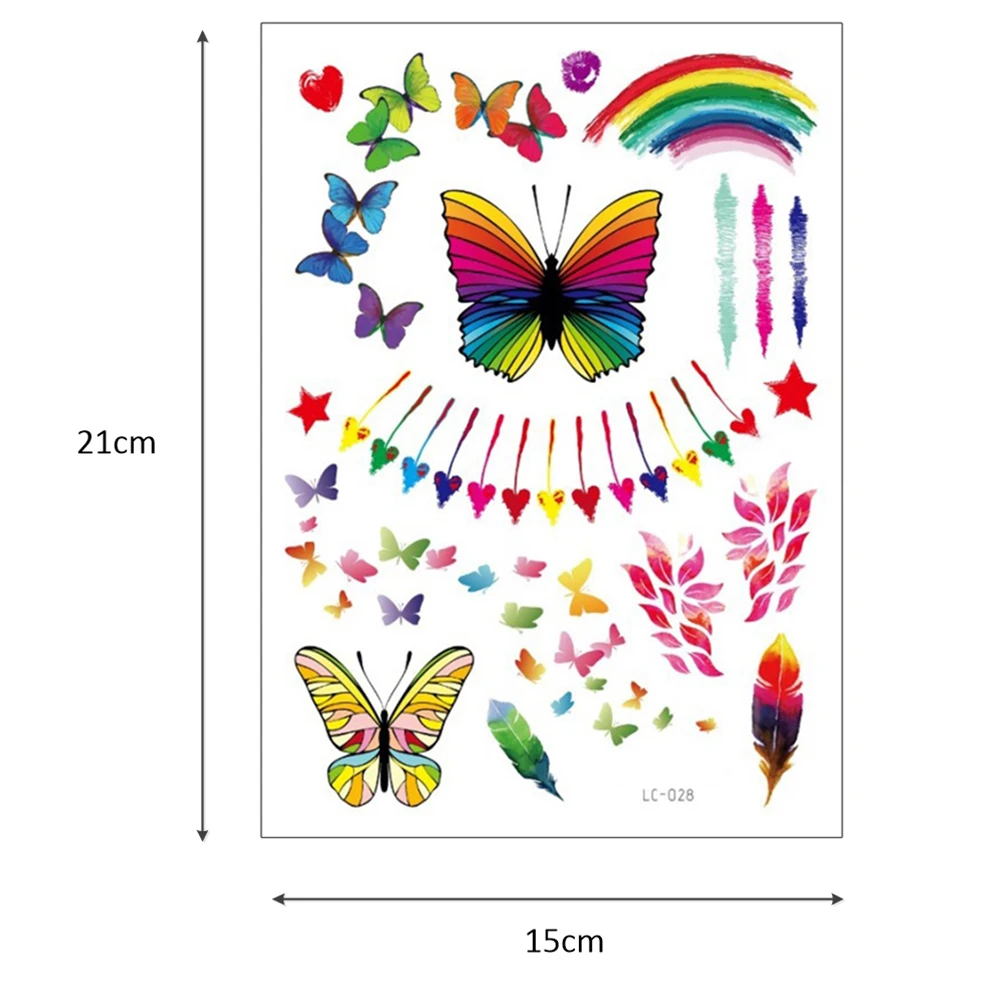 Rainbow design tattoo sticker makeup half arm tattoo LC025-LC033, Colorful / customized
Rainbow design tattoo sticker makeup half arm tattoo LC025-LC033, Colorful / customized