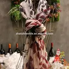 latest design dirty dyed silk wool scarf stole for ladies