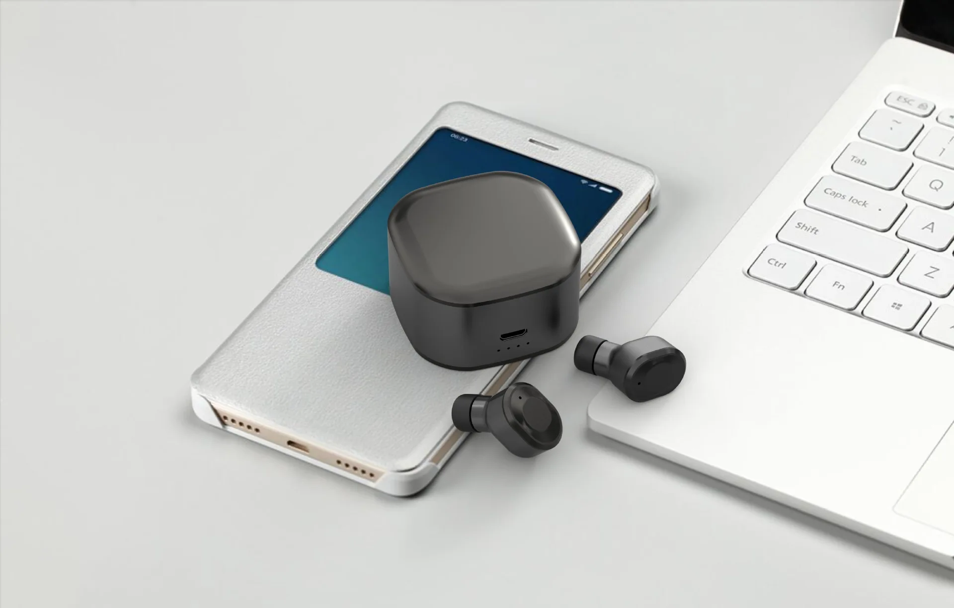 GW17 Mini True TWS Wireless Bluetooth 5.0 Earphone Earbuds Super Bass CVC8.0 Stereo HIFI Mic For Sport pc smartphone - ANKUX.COM