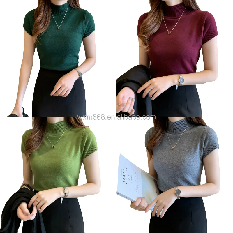 Ladies' Knitted T-shirts Breathable knitted ladies' T-shirts affordable blank T-shirts wholesale
Ladies' Knitted T-shirts Breathable knitted ladies' T-shirts affordable blank T-shirts wholesale