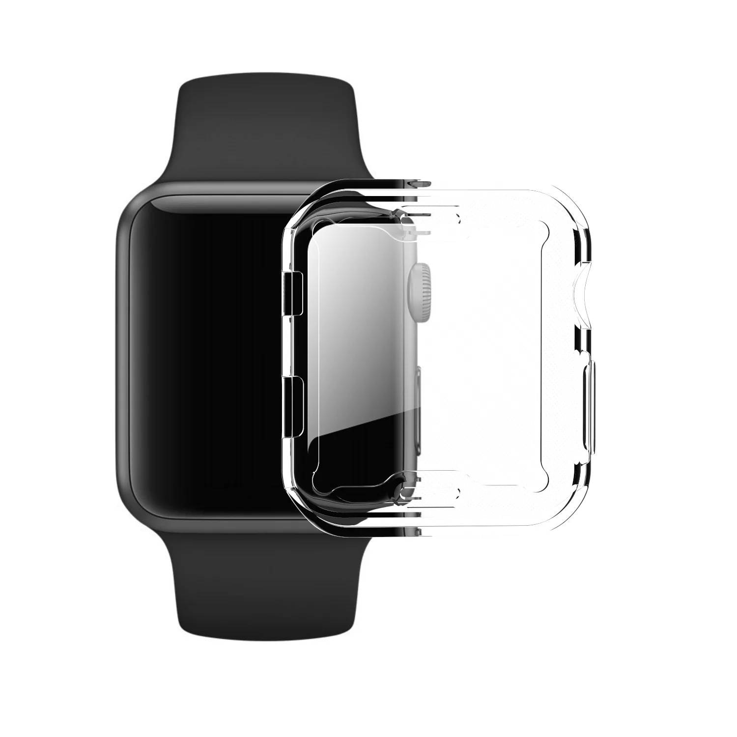 Protective Watch Case With Screen Protector Silicon Clear Cover for Apple Watch Series 4/5/6(44mm) 
Protective Watch Case With Screen Protector Silicon Clear Cover for Apple Watch Series 4/5/6(44mm)