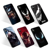 

Custom print Superhero Venom Black TPU Phone Case shockproof Cover for Samsung A30 A51 A71 Back cover for iPhone 7 8 XS 11