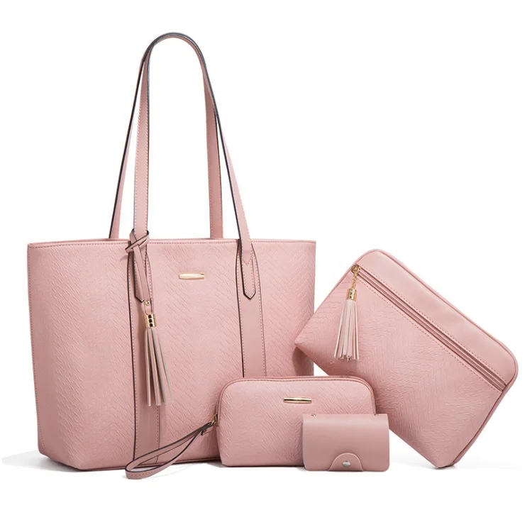 Fashion Shoulder Top Handle Bags Tote Satchel Wallet Sturdy Synthetic Leather Set 4Pcs Purses And Bags Women Handbags Ladies
Fashion Shoulder Top Handle Bags Tote Satchel Wallet Sturdy Synthetic Leather Set 4Pcs Purses And Bags Women Handbags Ladies