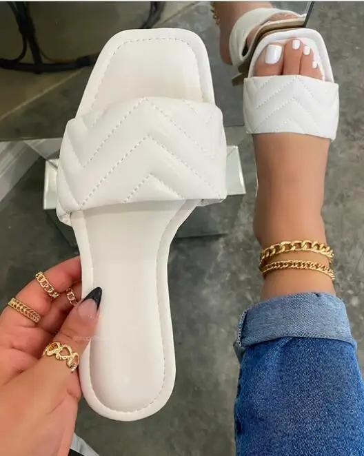 Dropshipping Summer Daily Beach Custom Made Shoes For Women Square Head Sewing Candy Color Non-Slip 2021 Ladies Flat slippers
Dropshipping Summer Daily Beach Custom Made Shoes For Women Square Head Sewing Candy Color Non-Slip 2021 Ladies Flat slippers