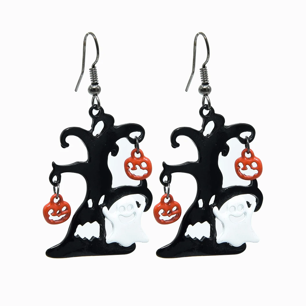 Veijer Fashion Party Jewelry Black Gun Plated Ghost Pumpkin Tree Halloween Party Earrings
Veijer Fashion Party Jewelry Black Gun Plated Ghost Pumpkin Tree Halloween Party Earrings