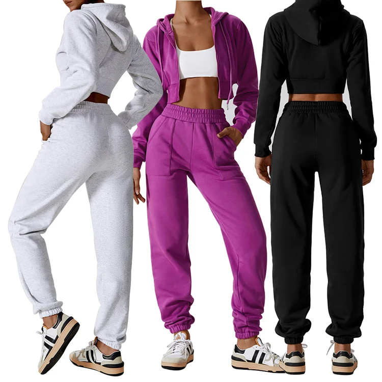Women Thickened Warm Hoodie Zip-Up Stand Collar Yoga Tops With Thumb Hole Casual Wear Yoga Yoga Hoodies Set
Women Thickened Warm Hoodie Zip-Up Stand Collar Yoga Tops With Thumb Hole Casual Wear Yoga Yoga Hoodies Set