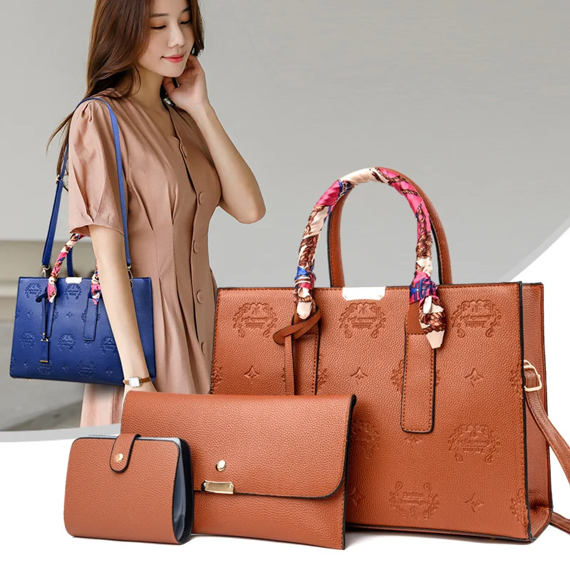 Newest Design fashion hand bag set solid color casual all match leather tote bag leather canvas tote bag
Newest Design fashion hand bag set solid color casual all match leather tote bag leather canvas tote bag