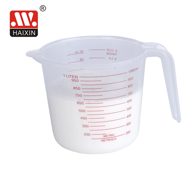 Haixing best sale 1000ML cake baking plastic Measuring cup and spoon with red graphics
Haixing best sale 1000ML cake baking plastic Measuring cup and spoon with red graphics