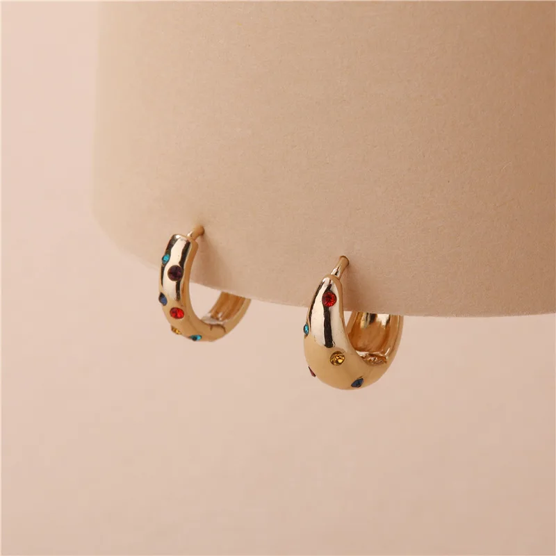 JUHU New color gemstone earrings gold geometric earrings metal alloy jewelry wholesale for women
JUHU New color gemstone earrings gold geometric earrings metal alloy jewelry wholesale for women