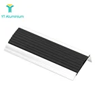 Aluminum Anti Slip Stairs Strip Metal Bullnose Granite Staircase Nosing Bullnose Edge for Stair