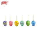 Hot Selling Colorful Birch Wood Toy Ornaments Wooden Pysanky Easter Egg