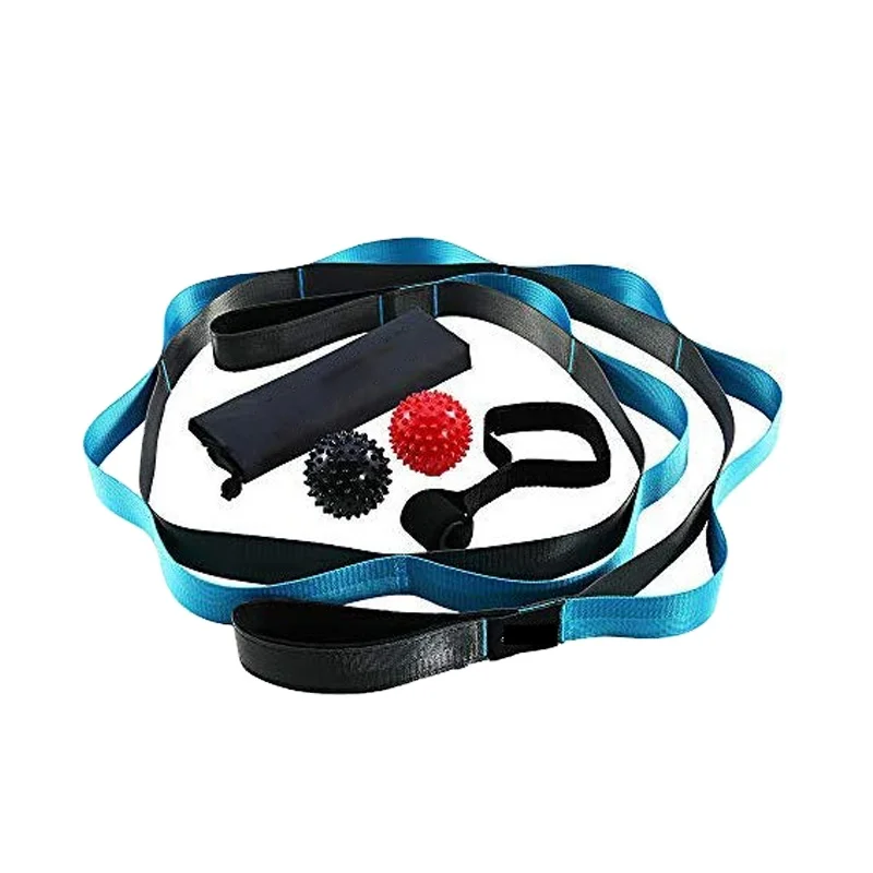 Multi-Loop Stretching Strap with Loops and 2pcs Massage Ball and Door Anchor 4 PCs Kit with Carry Bag for Home Gym Travels, Black,green,blue....
Multi-Loop Stretching Strap with Loops and 2pcs Massage Ball and Door Anchor 4 PCs Kit with Carry Bag for Home Gym Travels, Black,green,blue....