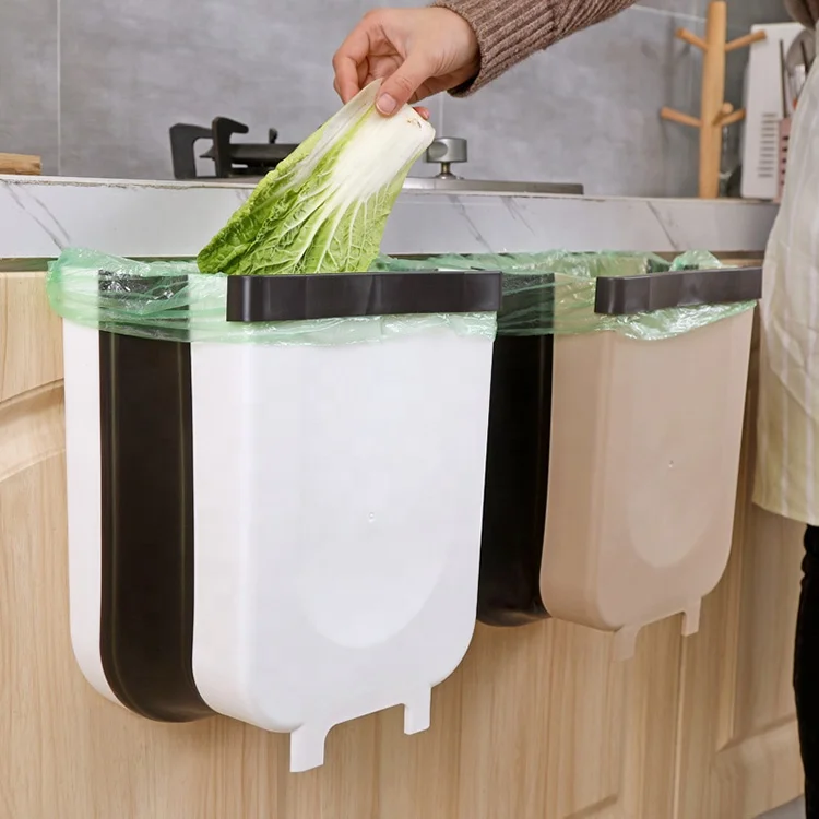 Kitchen Hanging Trash Can Collapsible Waste Bins Hanging Foldable Trash Holder for Bathroom Bedroom Office Car, White,brown
Kitchen Hanging Trash Can Collapsible Waste Bins Hanging Foldable Trash Holder for Bathroom Bedroom Office Car, White,brown