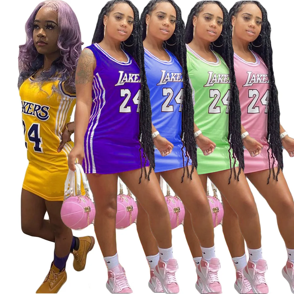 CN0144 European and American 2021 new women's clothing summer round neck printed basketball dress new women's clothing
CN0144 European and American 2021 new women's clothing summer round neck printed basketball dress new women's clothing