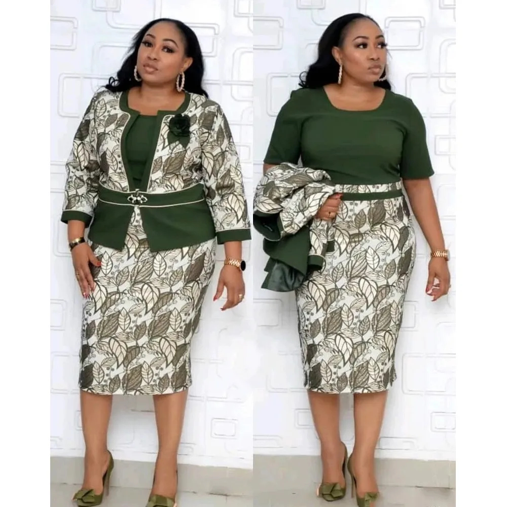 New Fashion Clothes Floral printing 2XL 3XL 4XL African Plus Size Women's Dress and Coat 2pcs Mother's Coat Print Dress, Customized color
New Fashion Clothes Floral printing 2XL 3XL 4XL African Plus Size Women's Dress and Coat 2pcs Mother's Coat Print Dress, Customized color
