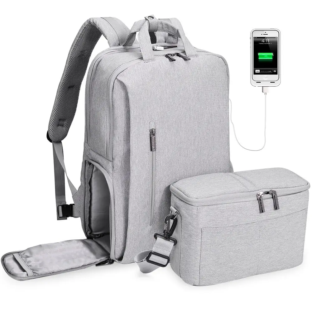 CADeN L5-3 High Quality 2 In 1 Custom Waterproof DSLR Video Photography Camera Bag Backpack For Travel Canon Nikon, Light grey;black
CADeN L5-3 High Quality 2 In 1 Custom Waterproof DSLR Video Photography Camera Bag Backpack For Travel Canon Nikon, Light grey;black