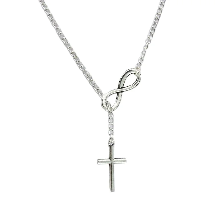 European and American Cross 8-character sweater chain jewelry girls popular necklaces popular short necklaces, Picture shows
European and American Cross 8-character sweater chain jewelry girls popular necklaces popular short necklaces, Picture shows
