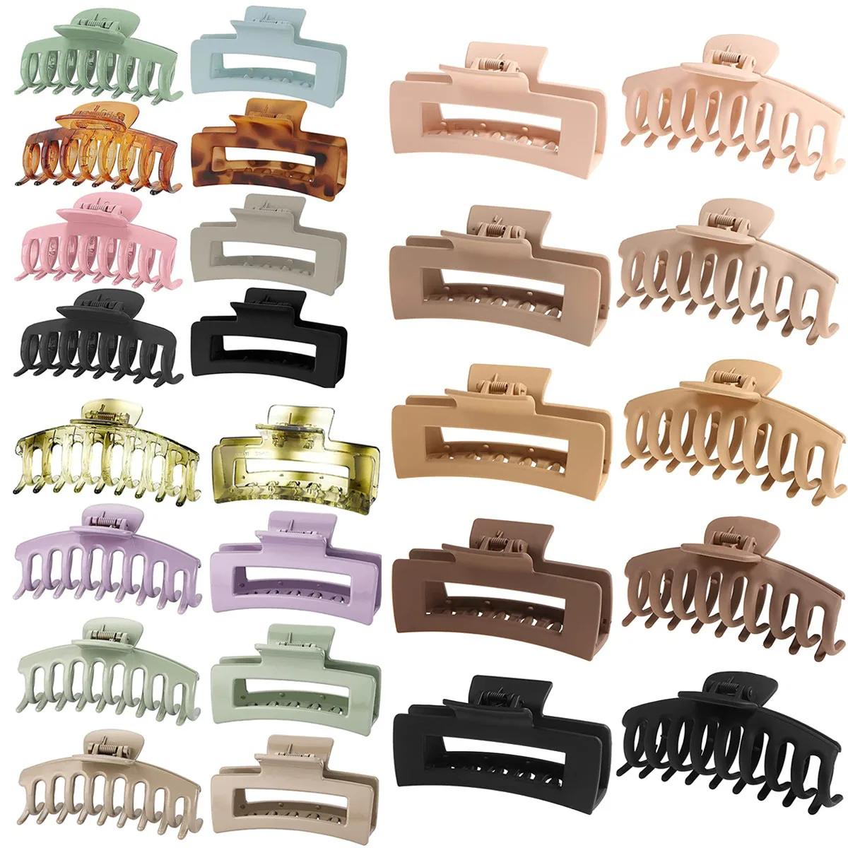 Popular Big Hair Claw Clips 8 Pack Hair Clip No Crease Large Claw Clips For Thick Hair Women
Popular Big Hair Claw Clips 8 Pack Hair Clip No Crease Large Claw Clips For Thick Hair Women