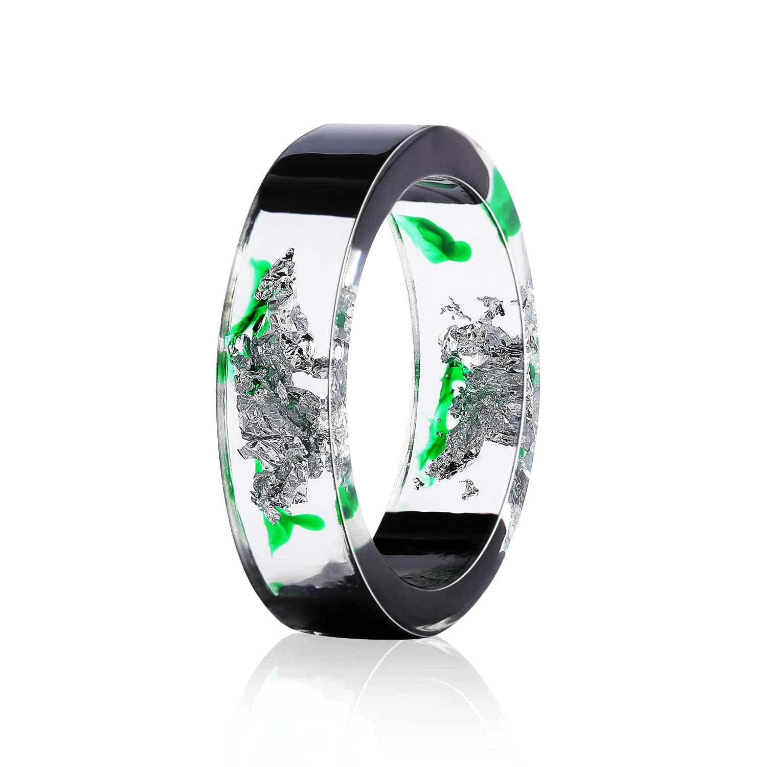 VRIUA Vintage Resin Rings Gold Green Flake Transparent Rings Women Men Fashion Jewelry Femme Best Gift Gold Foil Graduation Gift, Colorful 
VRIUA Vintage Resin Rings Gold Green Flake Transparent Rings Women Men Fashion Jewelry Femme Best Gift Gold Foil Graduation Gift, Colorful