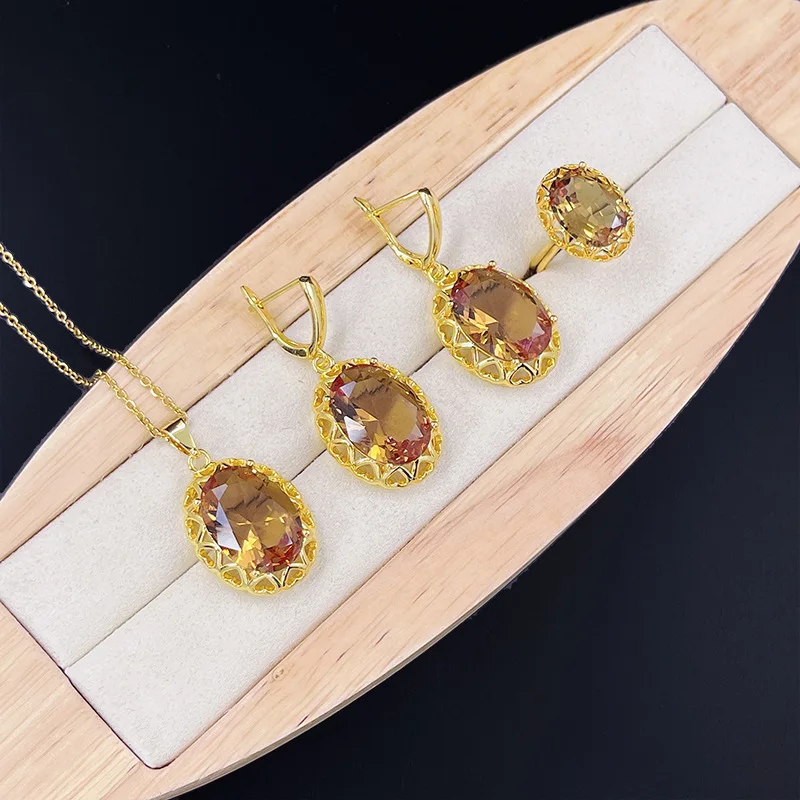 KAIDIMEI JEWELRY Sultan Stone Necklace Set Earring Bracelet Four Piece Set Jewelry Changing Ambient Colors, Picture shows
KAIDIMEI JEWELRY Sultan Stone Necklace Set Earring Bracelet Four Piece Set Jewelry Changing Ambient Colors, Picture shows