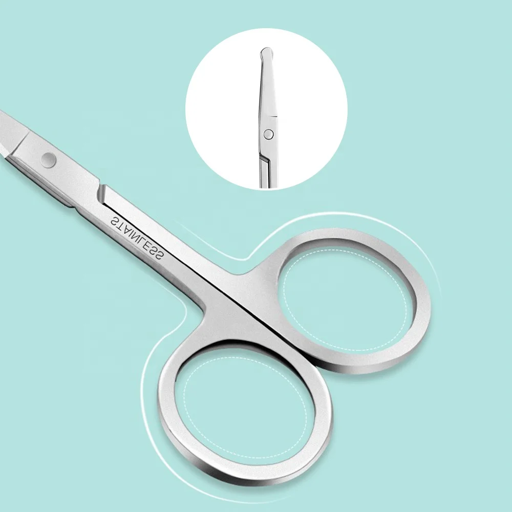 Private Pointed Customized Logo Eyelash Scissors Household Small Stainless Steel Eyebrow Curve Scissors
Private Pointed Customized Logo Eyelash Scissors Household Small Stainless Steel Eyebrow Curve Scissors