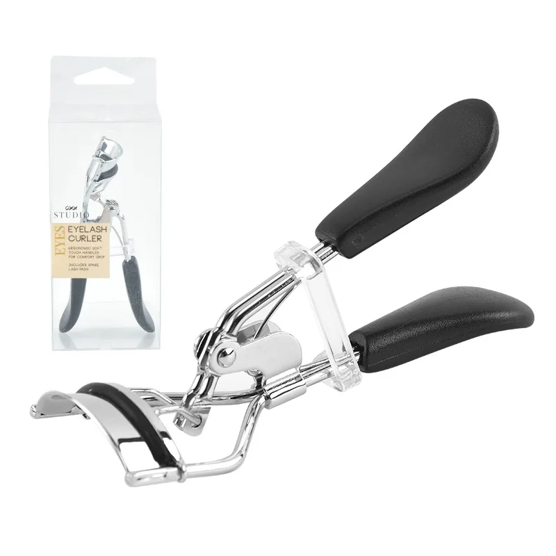 Hot sale stainless steel custom eyelash curler silicone head eyelash curler auxiliary tool, Black
Hot sale stainless steel custom eyelash curler silicone head eyelash curler auxiliary tool, Black