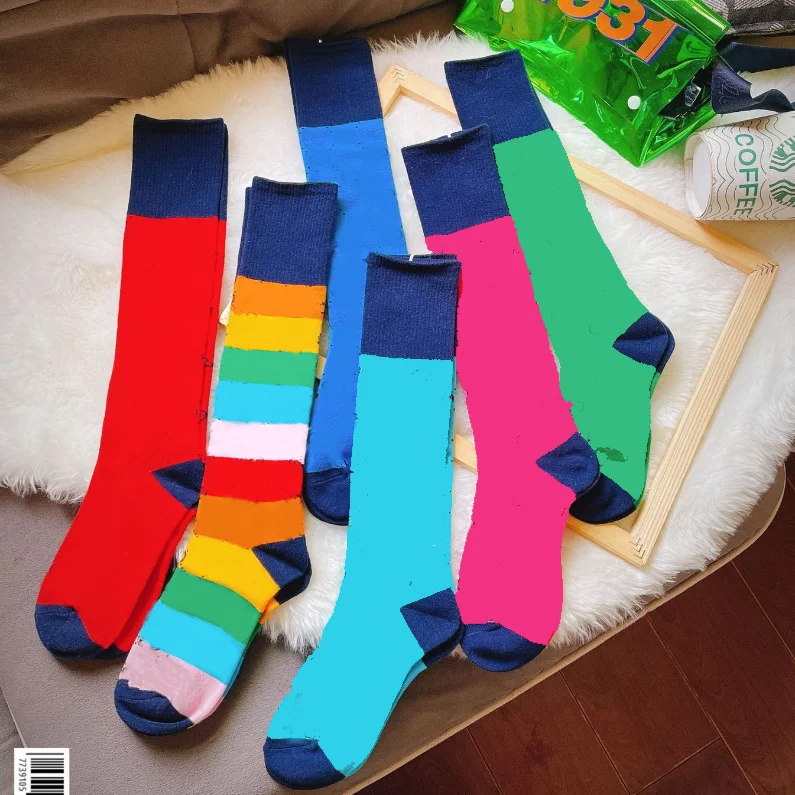 Colorful Designer Ladies Long Socks Custom Brand Logo Women Men Socks, Customized colors
Colorful Designer Ladies Long Socks Custom Brand Logo Women Men Socks, Customized colors