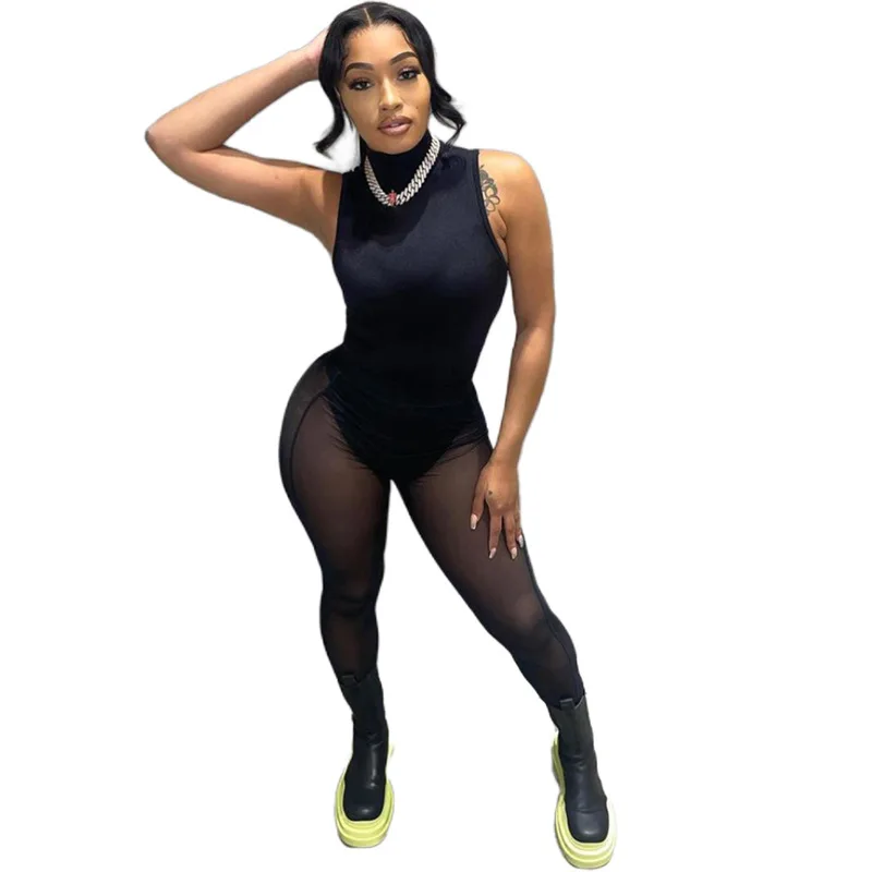 2022 Spring New Clothing 2pc Outfit High Waist Pants Ladies Two Piece Sexy Mesh Perspective Sleeveless Siamese Set For Women
2022 Spring New Clothing 2pc Outfit High Waist Pants Ladies Two Piece Sexy Mesh Perspective Sleeveless Siamese Set For Women
