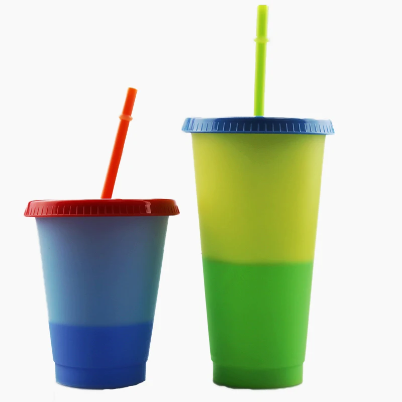 Wholesale Summer Beach Party Cold Drinks Clear 450ml 16oz Reusable Plastic Color Changing Confetti Tumbler Cups with Straw
Wholesale Summer Beach Party Cold Drinks Clear 450ml 16oz Reusable Plastic Color Changing Confetti Tumbler Cups with Straw