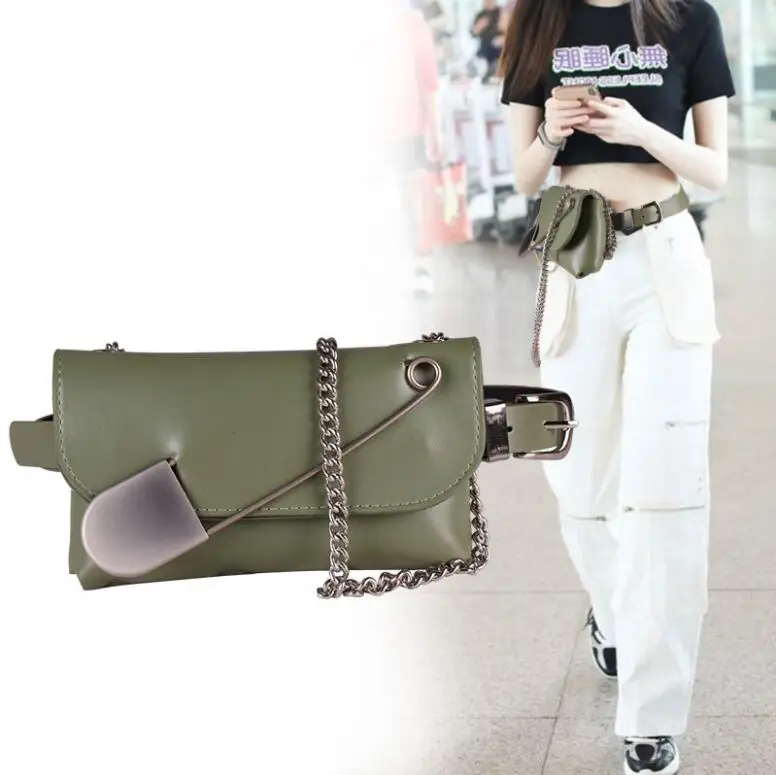 2021 trendy chain versatile folding mobile phone belt bag net red personality big pin single shoulder messenger waist bag, Green, khaki, black, brown
2021 trendy chain versatile folding mobile phone belt bag net red personality big pin single shoulder messenger waist bag, Green, khaki, black, brown