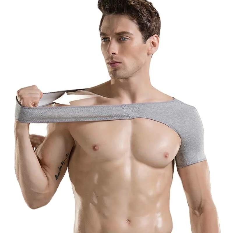 Adjustable Single Shoulder Brace Warmer Elastic Gym Sports Support Strap Wrap, Gray
Adjustable Single Shoulder Brace Warmer Elastic Gym Sports Support Strap Wrap, Gray