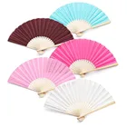Fan Hand Folding Hand Fans Customized Bamboo Folding Fan Printed Bamboo Hand Fan