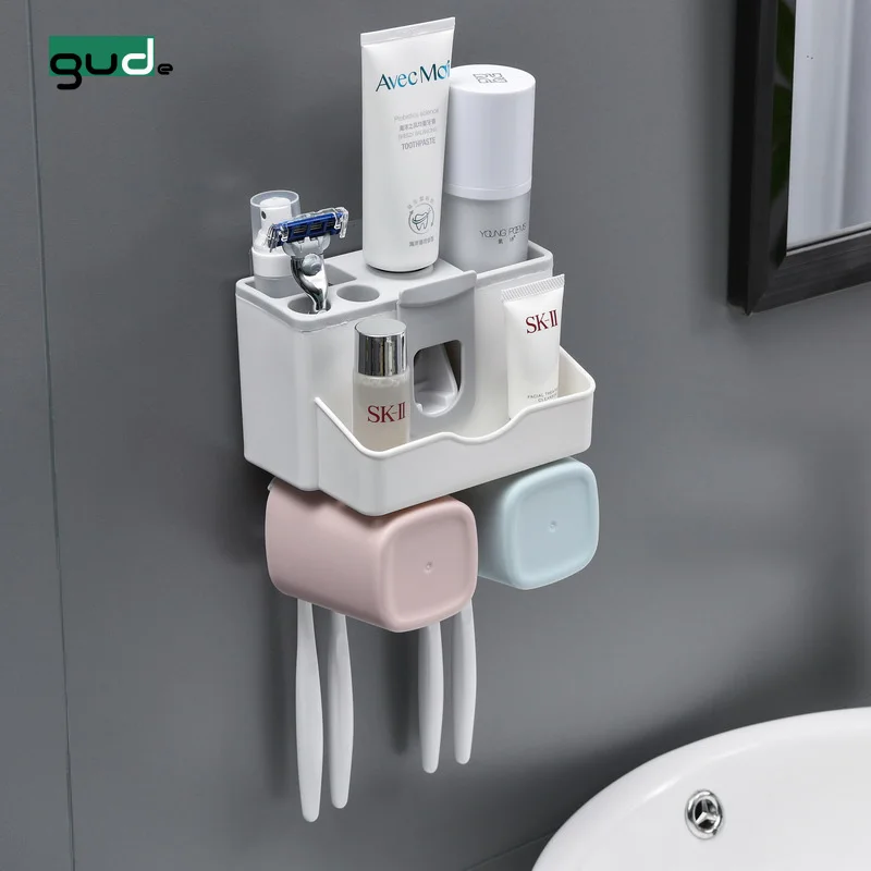2020 High quality storage box couple cup toothbrush head holder toothpaste dispenser set with 2 cups, As picture
2020 High quality storage box couple cup toothbrush head holder toothpaste dispenser set with 2 cups, As picture
