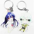 High quality new style new design cheap printed custom logo acrylic anime keychain