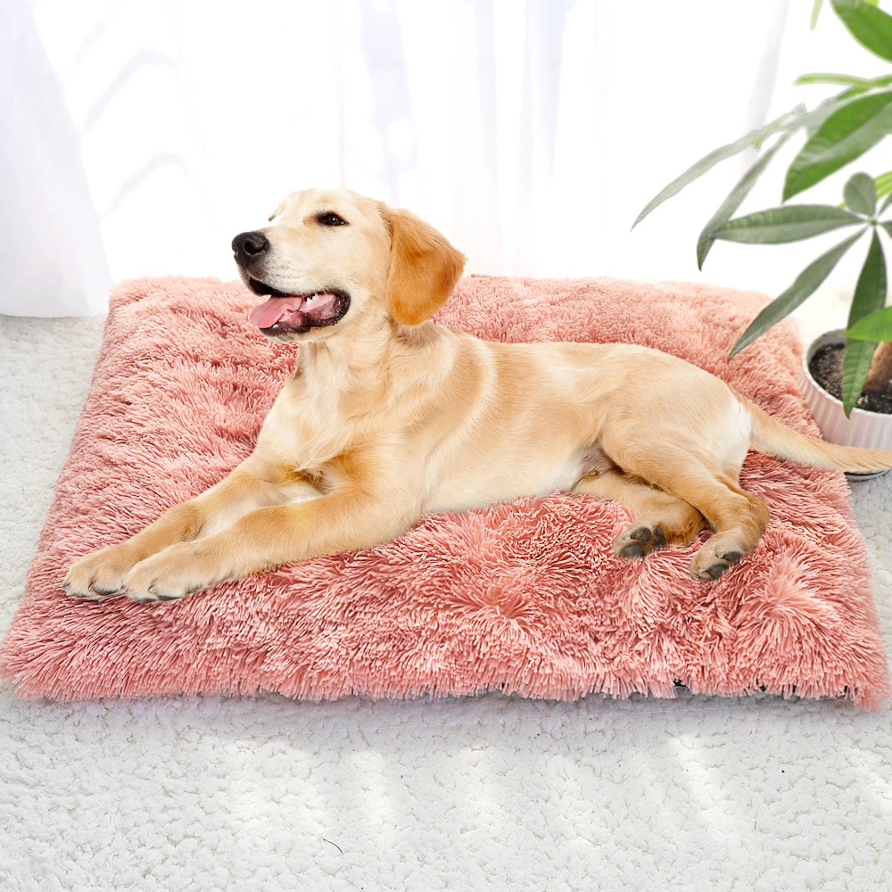 Long Plush Dog Bed Pet Blanket Soft Fleece Cat Cushion Puppy Chihuahua Sofa Mat Pad For Small Large Dogs, Pink /light gray/dark gray
Long Plush Dog Bed Pet Blanket Soft Fleece Cat Cushion Puppy Chihuahua Sofa Mat Pad For Small Large Dogs, Pink /light gray/dark gray