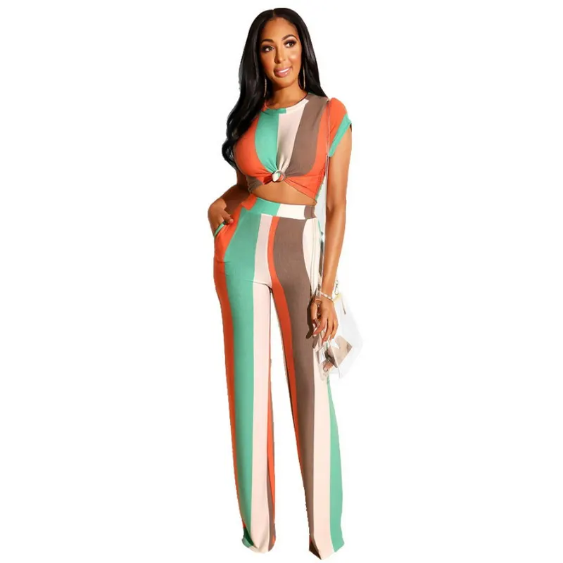 No MOQ Customized Products Tight T Shirt And Straight High Waist Pants Suit Sexy Two Piece Set Fashion Women T-shirt, As picture
No MOQ Customized Products Tight T Shirt And Straight High Waist Pants Suit Sexy Two Piece Set Fashion Women T-shirt, As picture